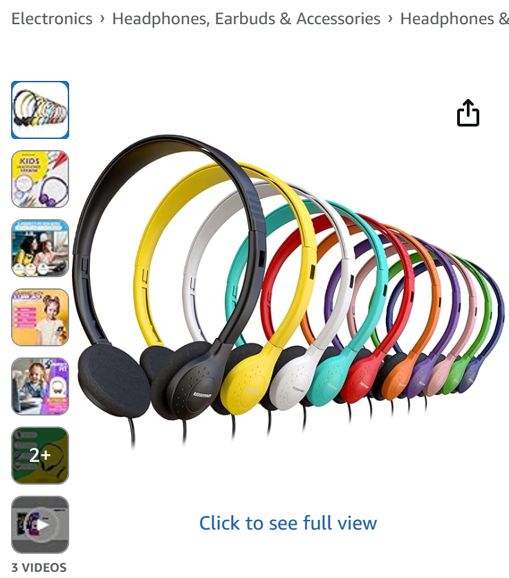 Amazon must-haves for teachers: classroom headphones