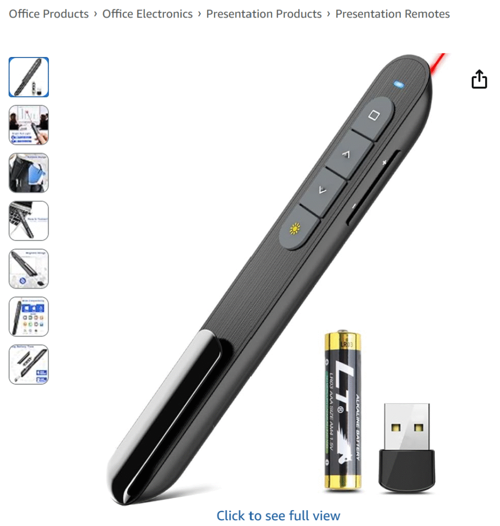 Amazon must-haves for teachers: wireless presenter remote